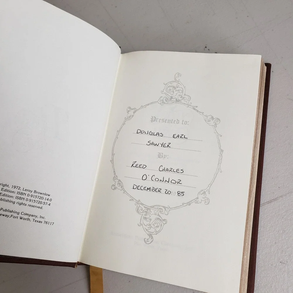 Today Is Mine Leroy Brownlow Burgundy Bonded Leather Daily Devotional 1972 ISBN